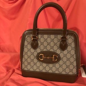 Gucci Horsebit top handle bag; small.